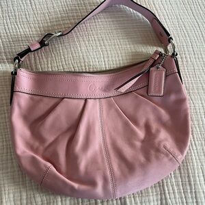 Coach Soft Pink Leather Hobo Bag